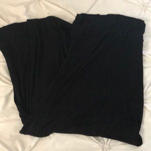 Black floor length maxi skirt